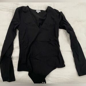 Ambitionist Black V-Neck Bodysuit NWOT